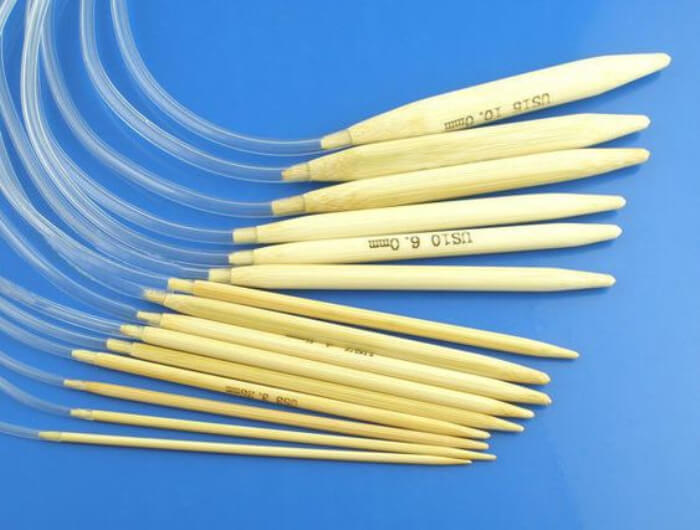 Knitting Needles: 3mm Bamboo Circular Knitting Needle, 40cm Long. Circular  Knitting Needle in UK Size 11, US 3. Ideal to Start Sock Knitting 